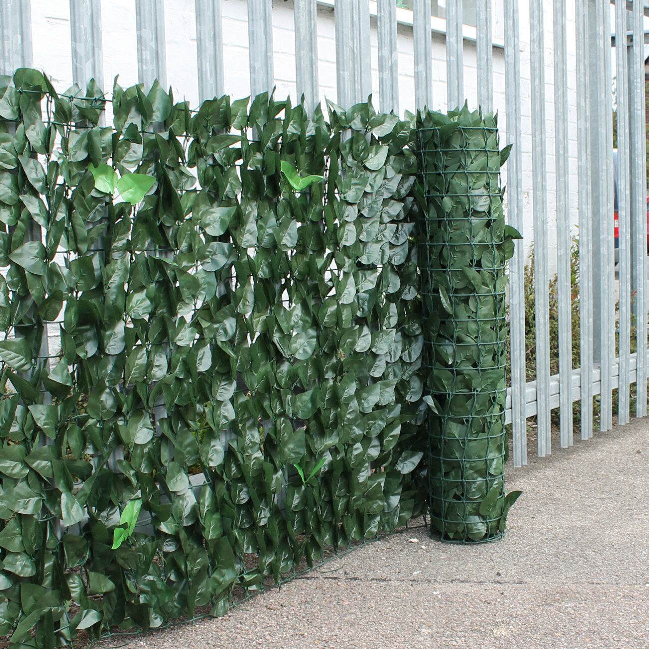 Artificial Leaf Garden Fence Screening Roll UV Fade Protected Privacy Artificial Fence Wall Landscaping Ivy Garden Fence Panel