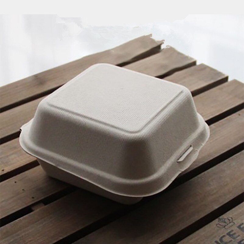 20 stk netto rød madkasse fest bryllup fødselsdag favor dessert papir æske lille kage engangs hvide emballage æsker: Beige kasse