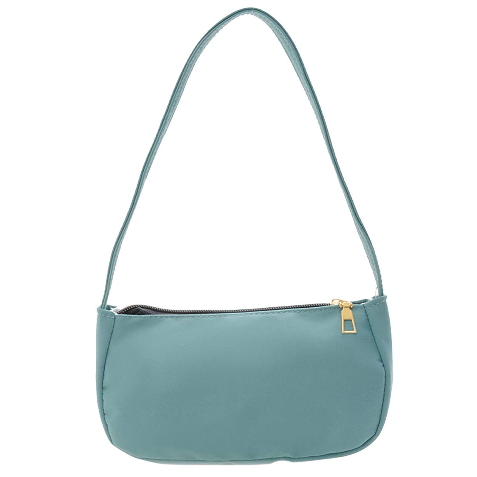 Dames Mode Nylon Doek Baguette Bag Onderarm Zak Hand Enkele Schoudertas: Sky Blue