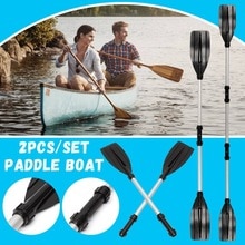 2 Pcs Aluminum Alloy Detachable Assemble Float Afloat Oars Fitting Boat Rafting Paddle Canoe Oar Boating Accessories 201 cm