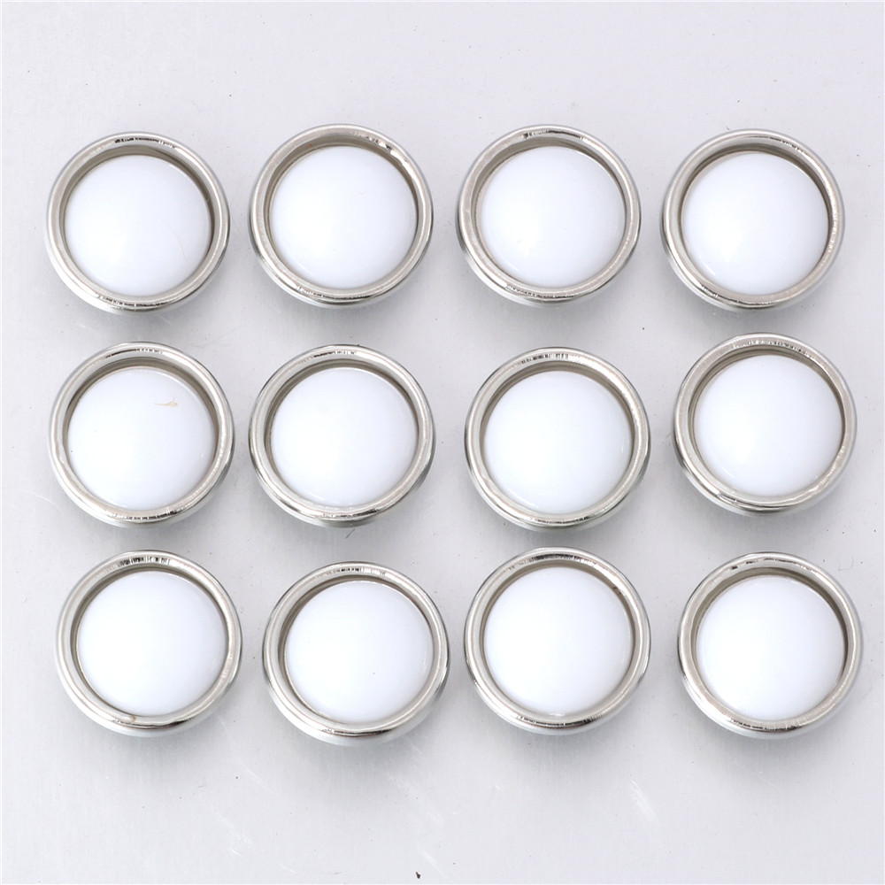 10pcs/lot Mixed Color 12MM Random Fish Scale Resin Snap Button For Women Fit 12mm Snap Bracelet Bangle Earrings Necklaces