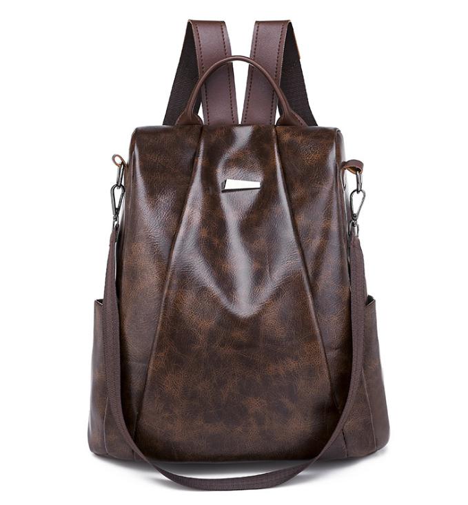 Anti Theft Frauen Rucksack Wasserdicht Durable Oxford Stoff Schule Tasche Damen Große Kapazität Reise Rucksäcke: C-2(PU)