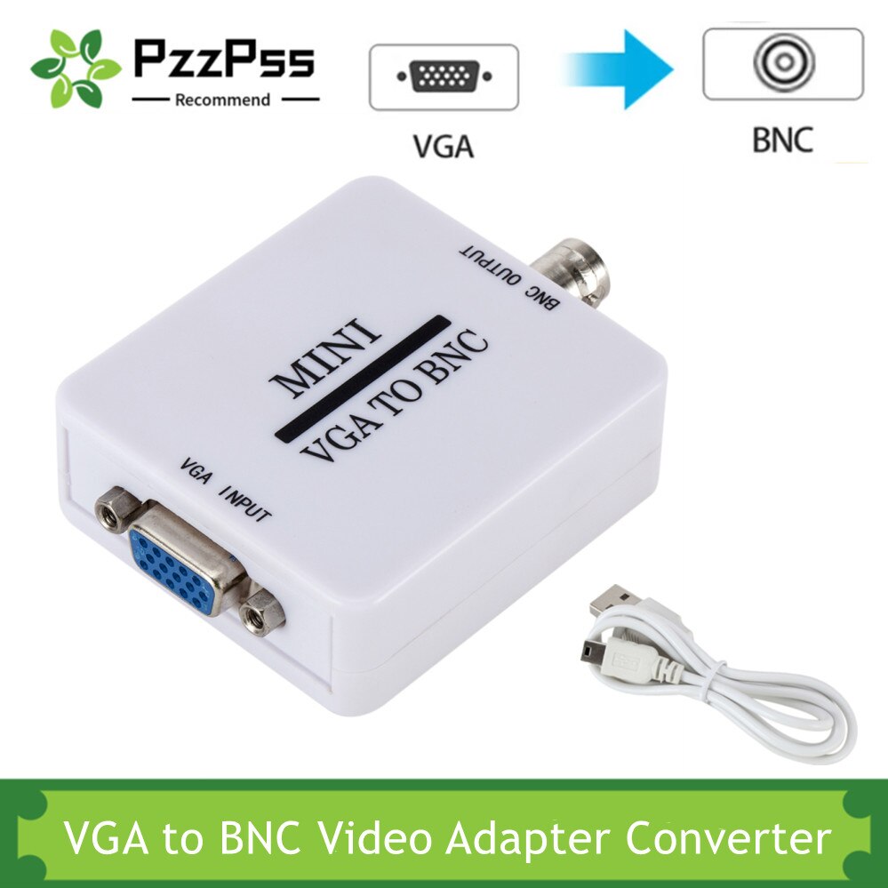 Pzzpss Mini Hd 1080P Vga Naar Bnc Video Adapter Converter Box Composiet Vga Naar Bnc Conversor Digitale Switcher Box voor Hdtv Monitor