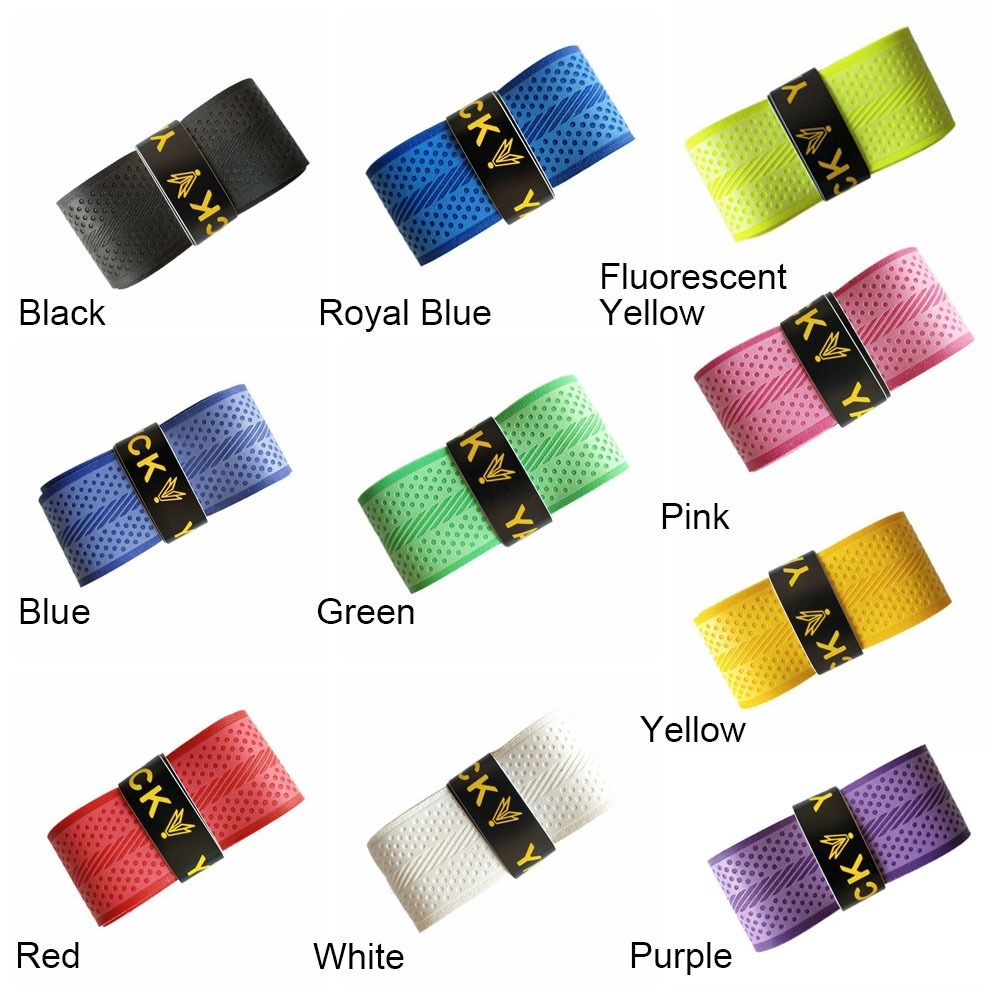 Breathable Multi-color Badminton Racket Overgrips PU Pressure Point Grip Tape Tennis Paddle Non-Slip Over Grips