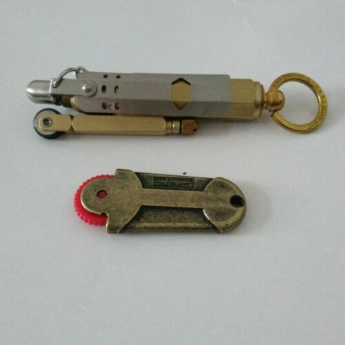 Encendedor de queroseno antiguo Vintage jifeng + pedernal