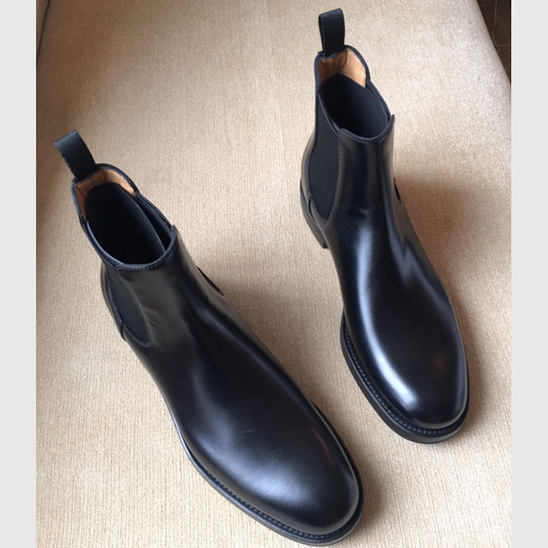 Britse beroemdheid microvezel leren chelsea boots dames stretchband platte winter enkellaarsjes schoenen dames korte pluche laarzen