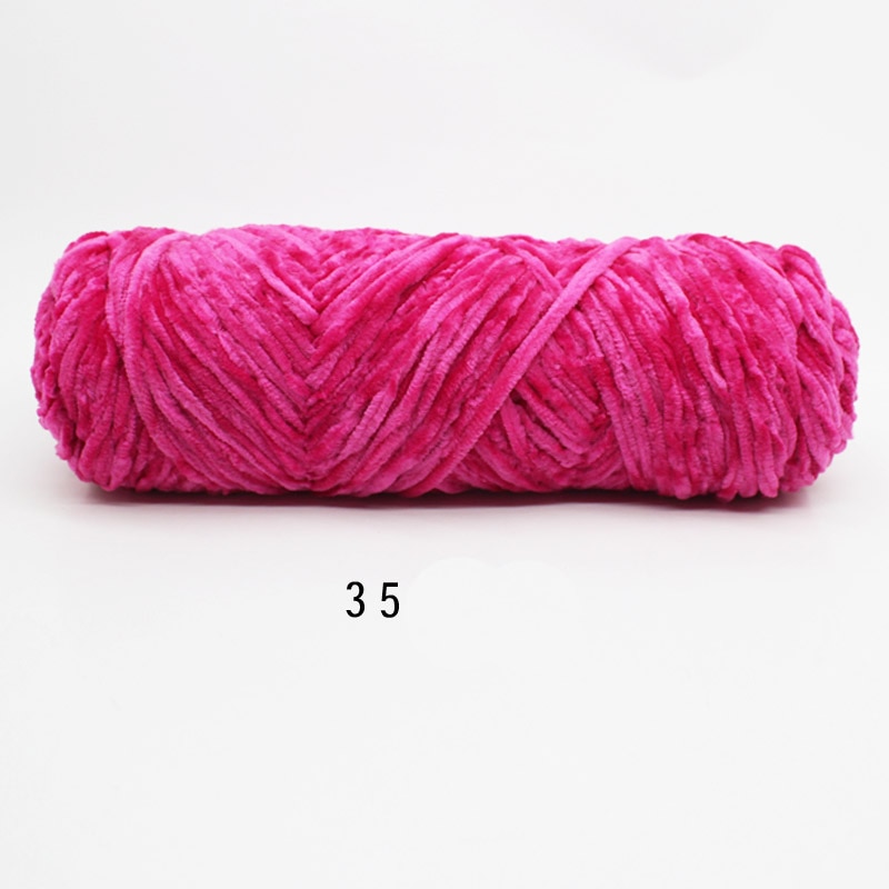 1pc=100g Chenille Velvet Thick Yarn Soft crochet yarn Crochet for knitting Wool Children Hand Knitting DIY Thread C2MX06