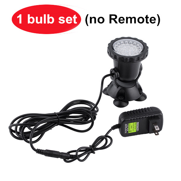 LED Unterwasser Lichter Wasserdichte Lampe RGB 36leds Unterwasser Spot Licht für Schwimmbad Brunnen Teich Wasser Garten Aquarium: YELLOW / 0-5W