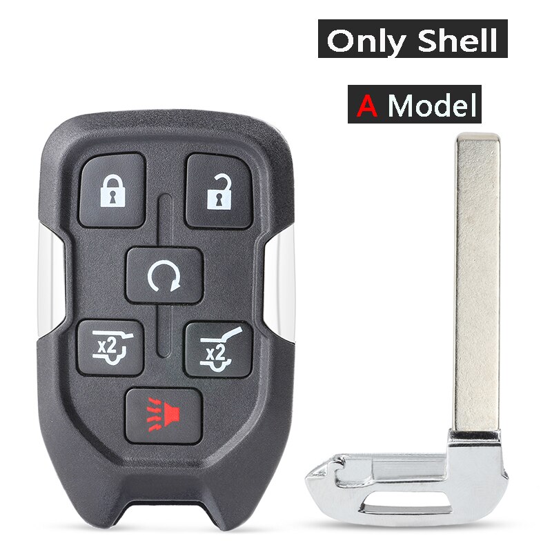 KEYECU for Chevrolet Suburban Tahoe, for GMC Yukon XL Replacement 5+1 6 Button Smart Remote Key Shell Case Fob FCC ID: HYQ1AA: Model A
