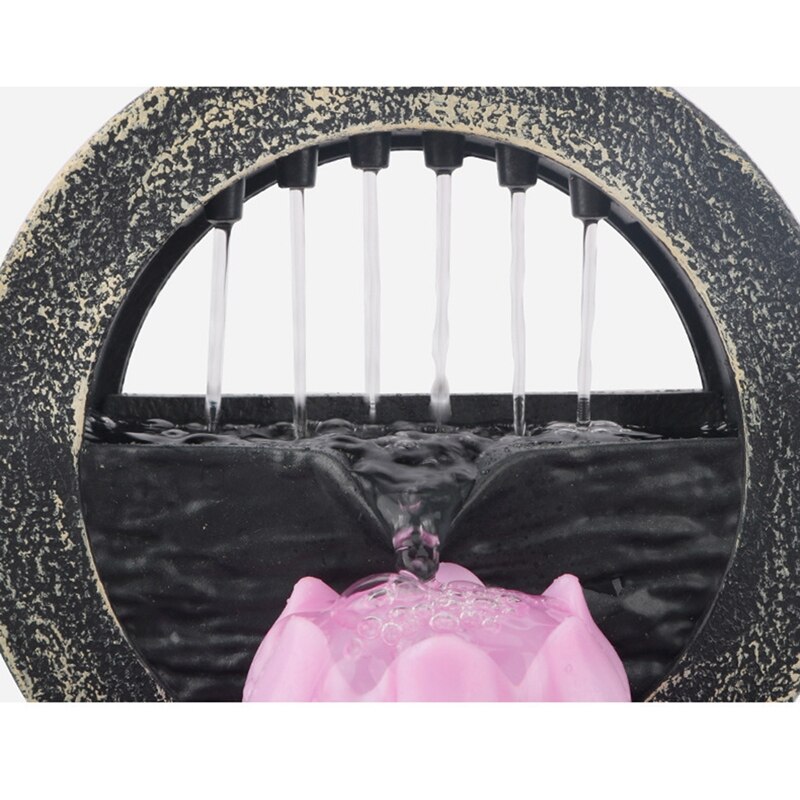 Minimalist Fountain Indoor Waterfall Desktop Lucky Feng Shui Meditation Waterfall Fountain