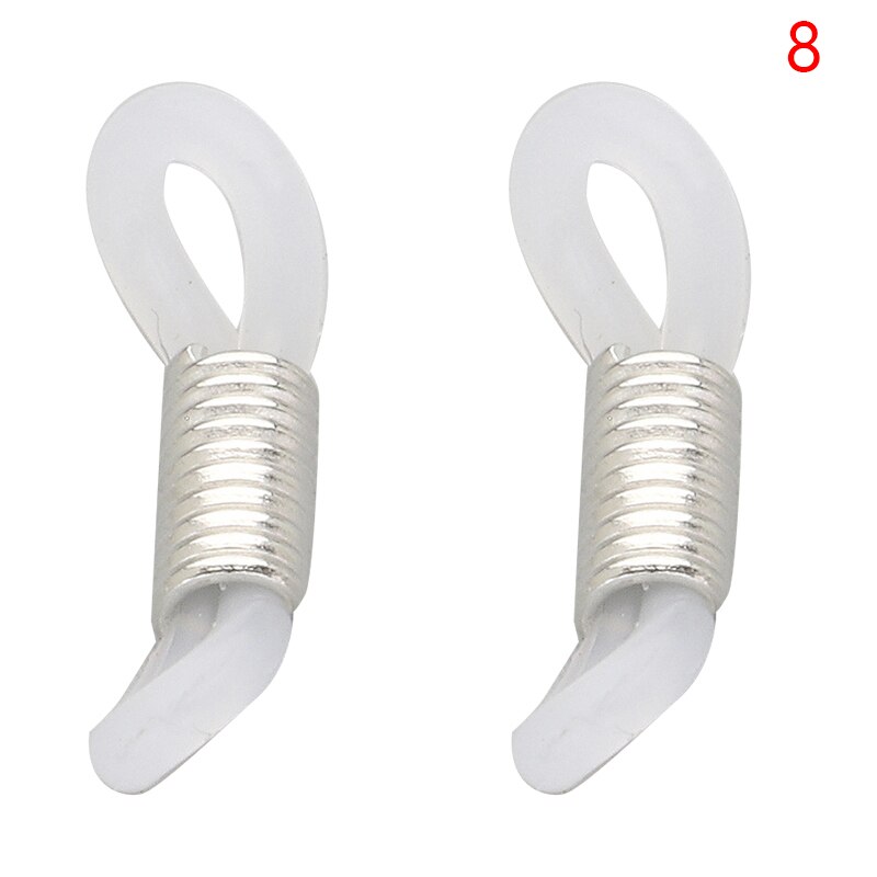 20pcs Strap Retainer End Loop Connector Ear Hook Eyeglasses Spectacles Chain Glasses Retainer Ends Rope Sunglasses Cord Holder: P8