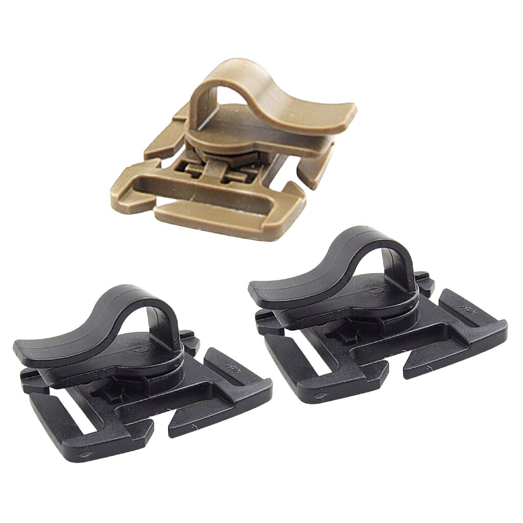 Drink Tube Holder Clip Buckle for Water Bladder Hydration Pack System Accessories,3 Pieces