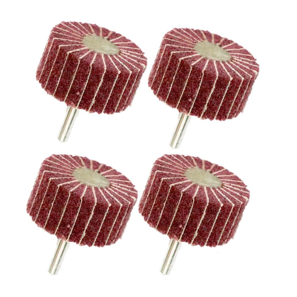 2 " 50mm 4 stk industriell skuresvamp slipehode nylonfiber polering poleringsskive non-woven for drill med 1/4 " skaft 6mm: Korn 240 4 stk