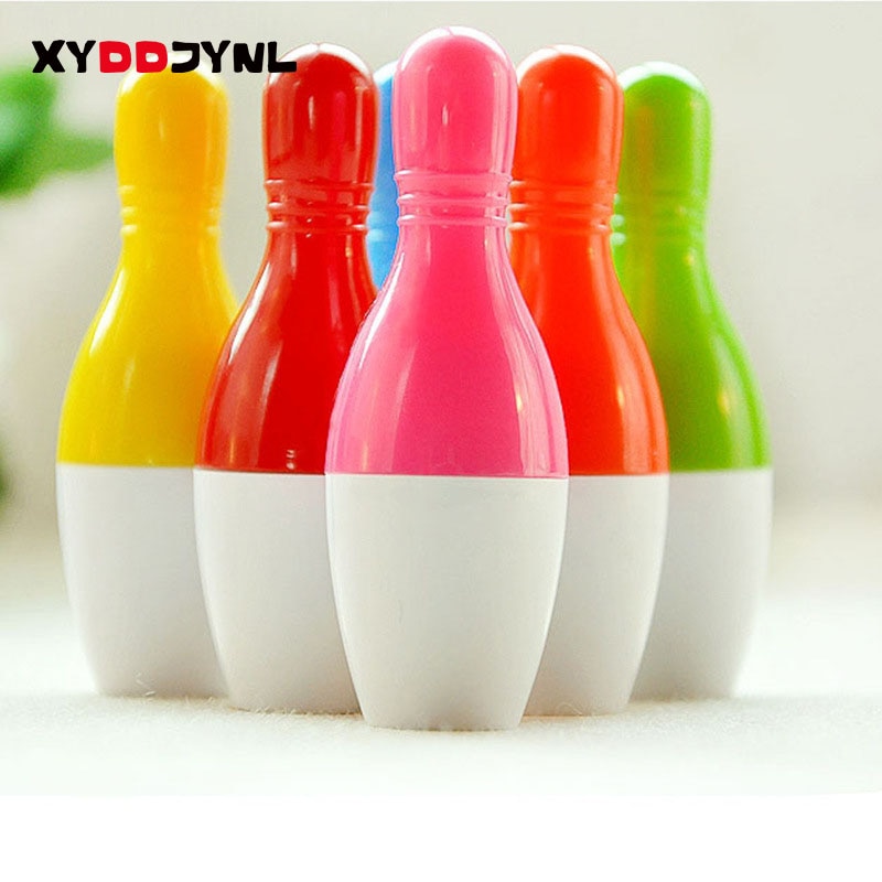 1 Pcs Novelty Ballpoint Pen Retractable Pens Bowling Modeling Cartoon Cute Children Learning Stationery Ballpen Roller Ball