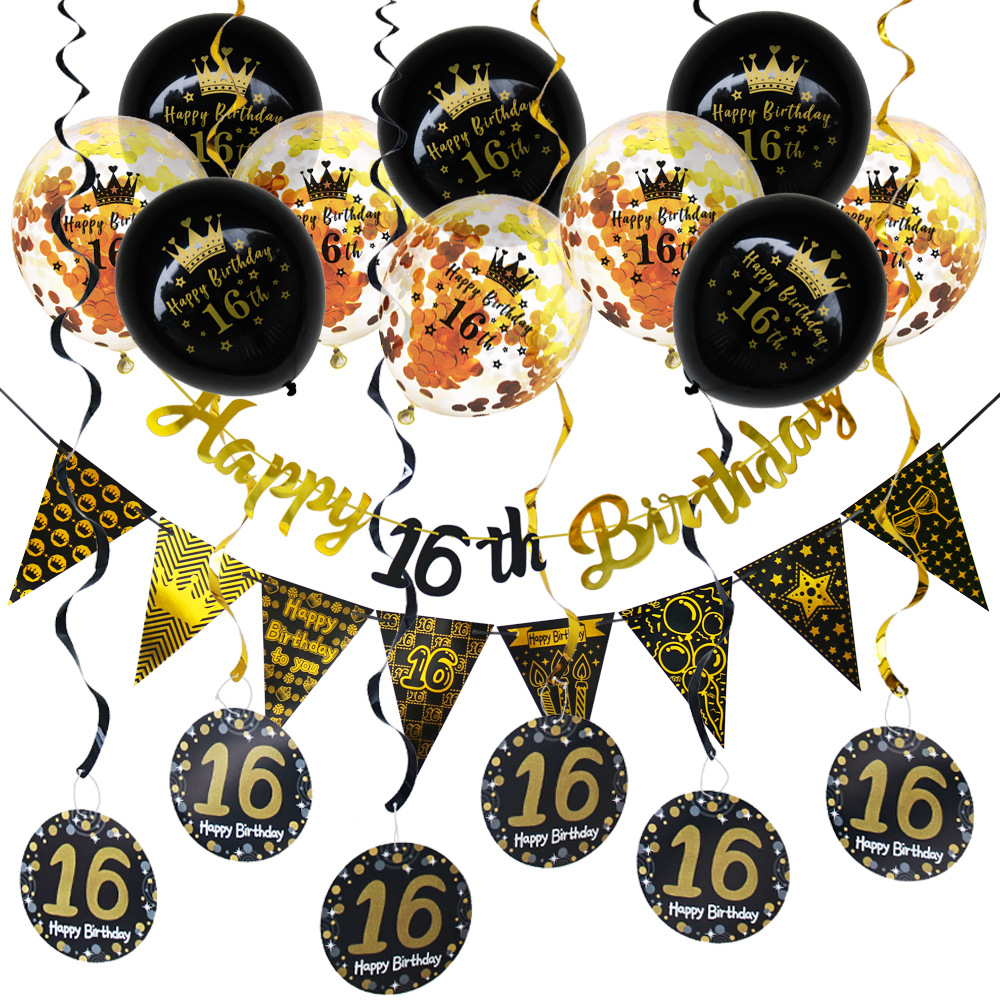 16e verjaardag voor jongens meisjes Gelukkige 16e ... – Vicedeal, image size:1000x1000