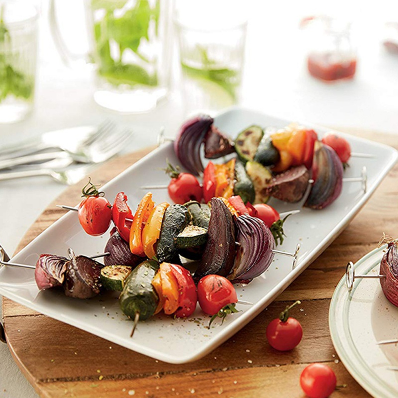 Double Layer Rack for Airfryers Household Air Fryer Double-layer Air Fryer Rack Grill Barbecue Supplies (22CM Five-needle Round)