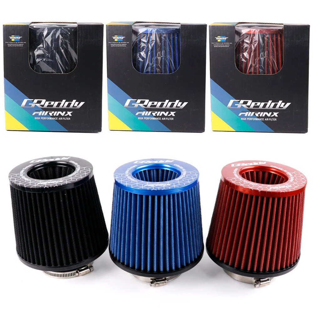 GReddi Style AIRINX Super Power Air Filter High Flow caliber Intake Cleaner 3inch 76mm