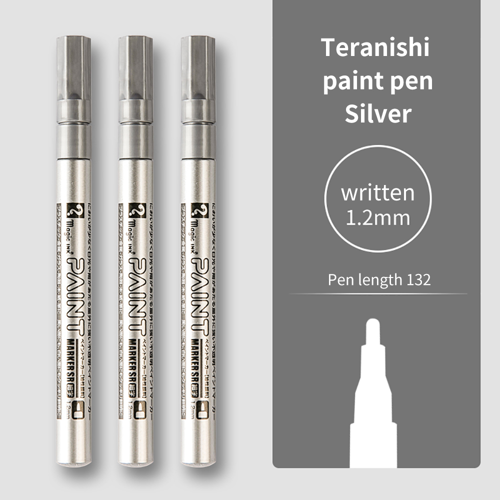 2/3 stk. permanent tusjpenn for maling, 1.2mm/2.5mm hurtigtørkende vanntette tusjer for stein, dekk, slitebane, gummi, stoff, metall: Rød