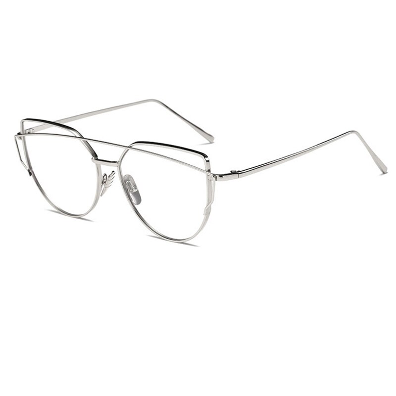Computer Transparent Eyewear Frames Classic Brand Cat Eye Glasses For Women Oversized Spectacle Eyeglasses