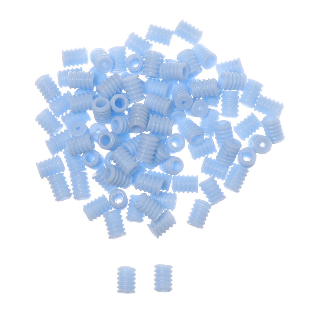 100Pcs Volwassen Kinderen Verstelbare Siliconen Koord Sloten Non Slip Stopper Kleurrijke Lanyard Gesp Koortjes Schakelt Accessoires: blue