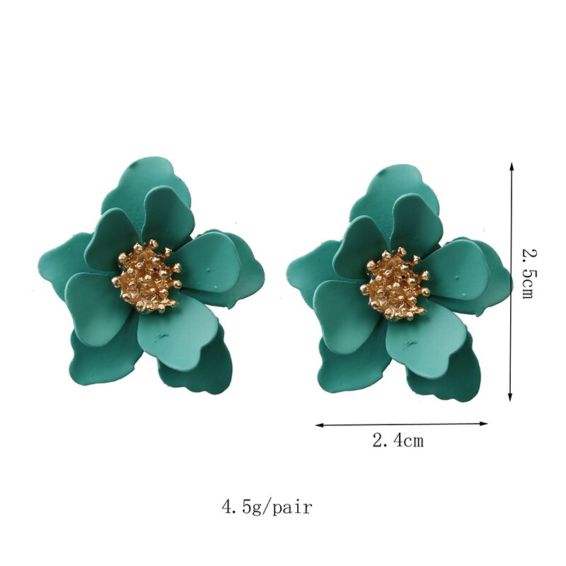 1 paar Ohrringe Ohr Stud Blume Elegante Süße Schmuck für Frauen Dame Mädchen EIG88