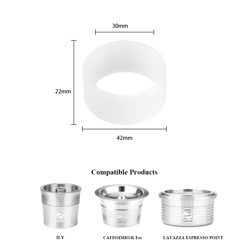 Pochoir en plastique pour décoration 8 pièces | Modèle de Cupcake, pochoir réaliste de Latte de Cappuccino pour café italie Nespresso Illy