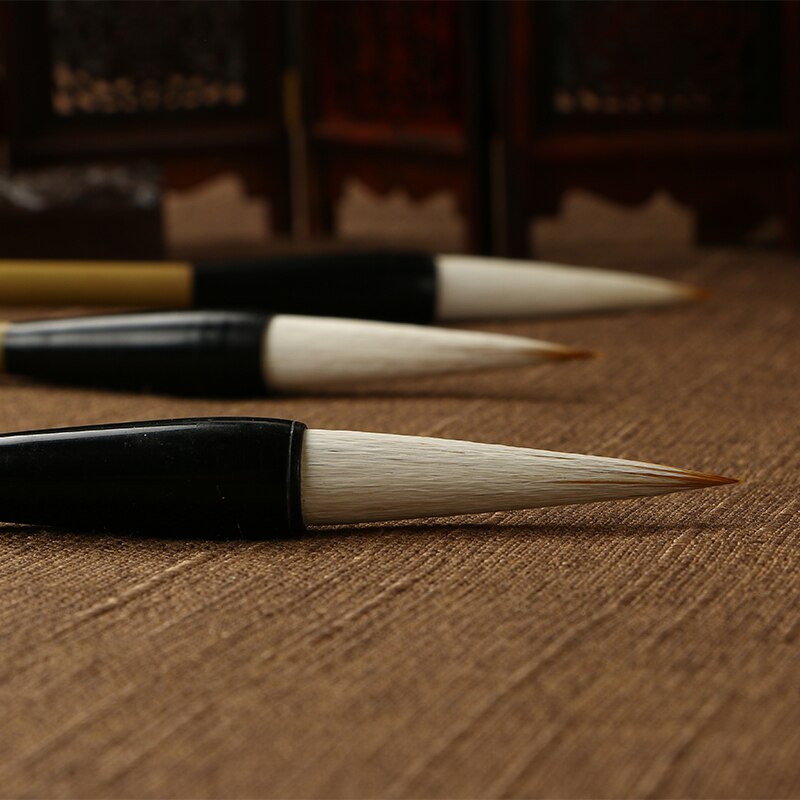 Chinese Calligraphy Pen Multiple Hair Chinese Painting Calligraphy Brushes Huzhou Ou Style Regular Script Brush PenTinta China