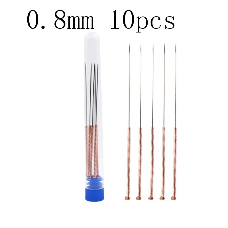 Kit de limpeza de bico de impressora 3d, 0.2/0.3/0.4/0.5/0.6/0.8/1.0mm, agulhas de limpeza de bico de aço inoxidável, limpador de bico de impressora 3d: YELLOW