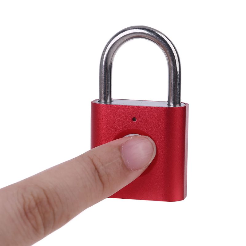 Smart Biometric Fingerprint Padlock Keyless Drawer Lock Fingerprint Unlock File Cabinet Anti-theft Lock Suitcases Lock