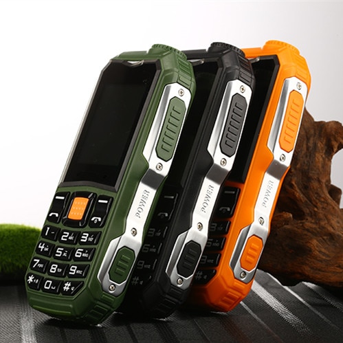 Mini Rugged Mobile Cell Phones Dual SIM Cards FM MP3 MP4 Russian Keybord Big Button Big Sound Phone Calculator Flashlight