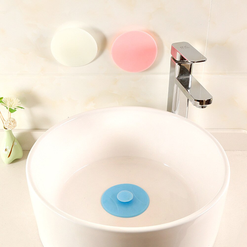water plug rubber Circle Silicon Drain Plug bathroom leakage-proof stopper sink Basin Laundry Sink Bathtub stopper 1Pcs
