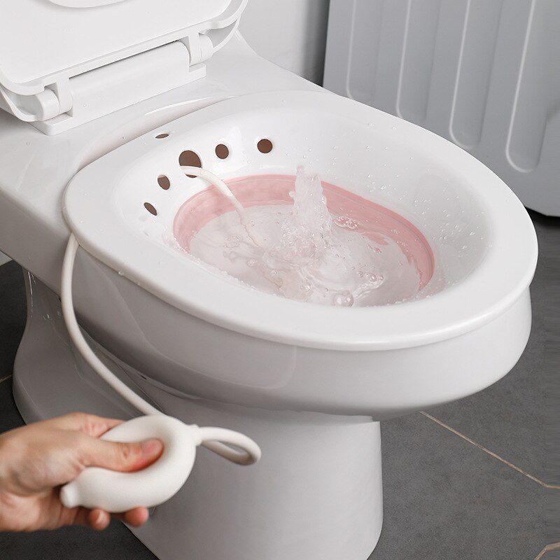 Woman Folding Bidet Portable Maternal Self Cleaning Female Private Parts Hip Irrigator Butt Wash Potty Child Adult Toilet