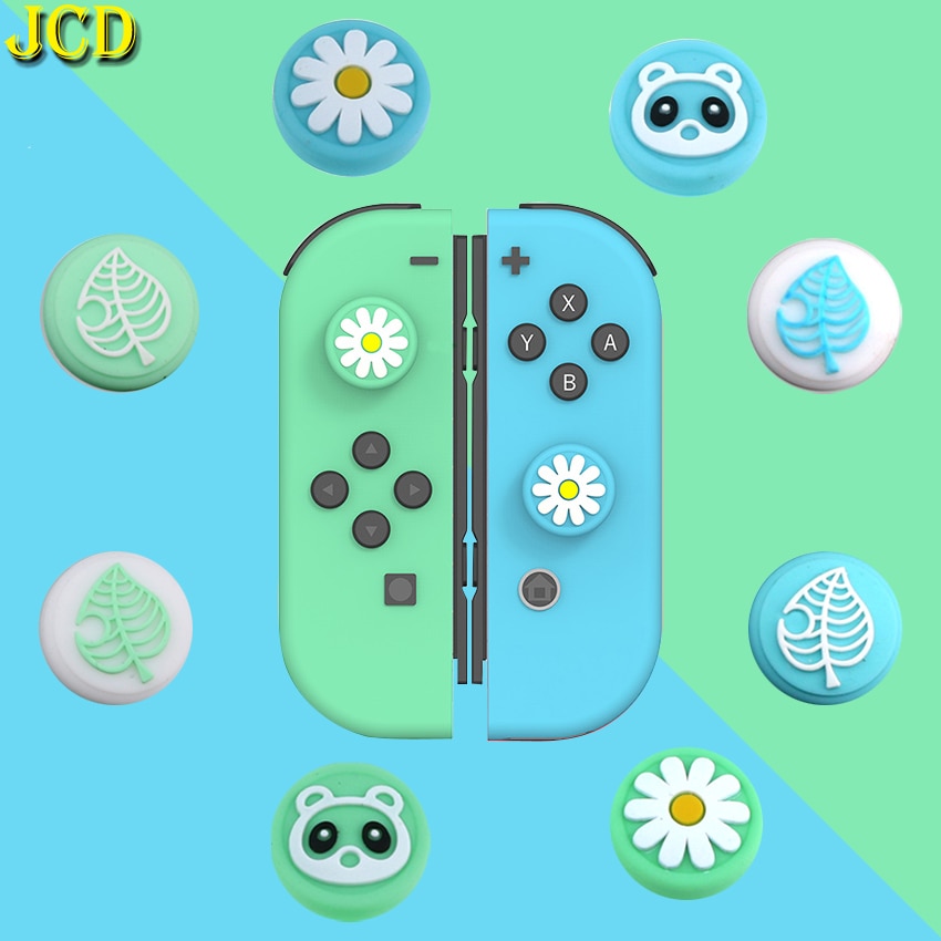 JCD 2 uds de pulgar Stick agarre tapa piel Joystick para Nintend Switch NS Lite, controlador de alegría-Con 6 juegos de Thumbstick caso