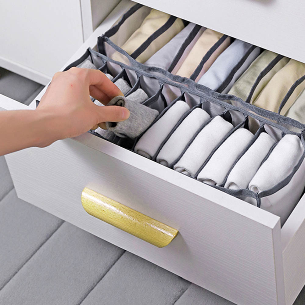 Foldable Drawer Dividers Storage Box Home Nylon Panty Drawer Closet Bed Organizers for Clothes Shoes Underwear Bra Socks Ties