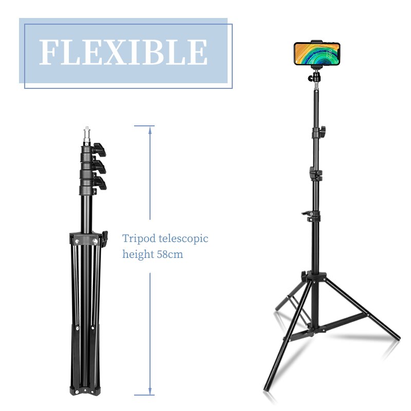 Tripod for Phones Stand Portable Flexible Selfie Tripod With Bluetooth Remote Ball Control Holder Camera Universal Photography