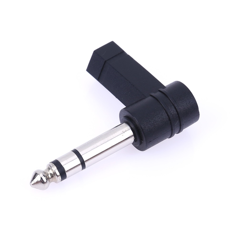 90 stopni 3.5 do 6.35/6.5mm 1/4 "Mono Jack głośnik Stereo Adapter Audio wtyczka 3.5mm TRS złącze konwerter słuchawki AUX kabel