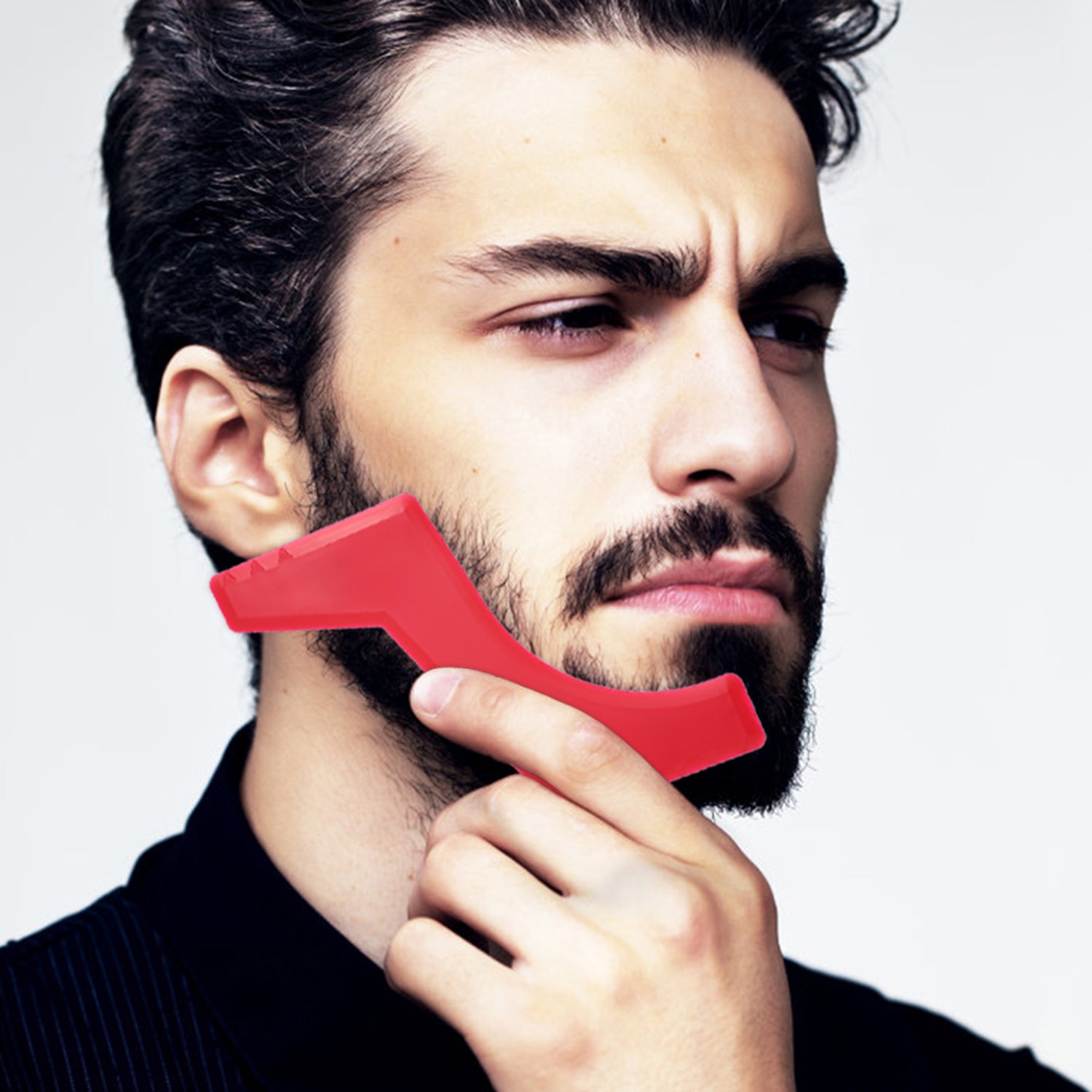 Kit de coupe de cheveux pour hommes, gabarit de ligne de cheveux, pochoir Guide pour hommes, ligne de cheveux, encolure, outils de coiffure pour Salon de coiffure, 4 pièces