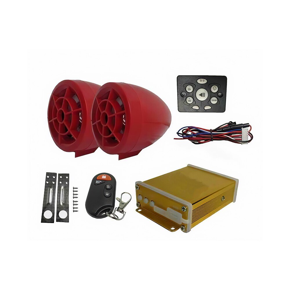 Wire-controlled Motorcycle 12V Bluetooth Anti-theft Security Alarm System Engine Start Remote Control Sound Scooter Speaker