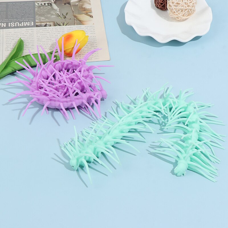 1pz Lungo Colorato Millepiedi Tirare Tratto bruco Bambini Giocattolo di Decompressione