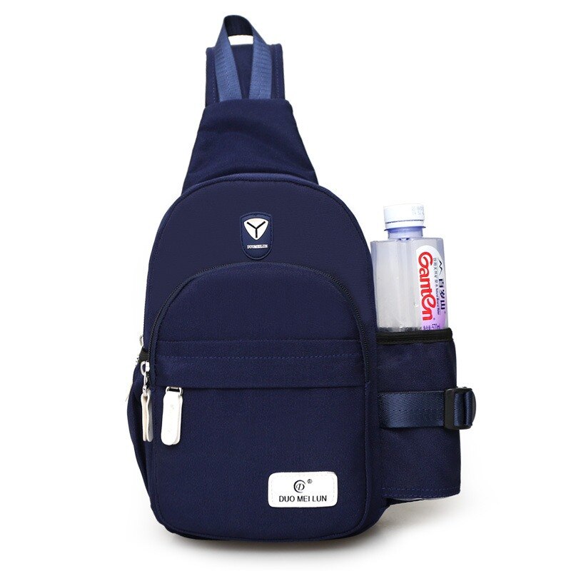 Nylon-brusttasche, unisex, mit einem schultergurt, umhängetasche für damen, schultertasche, reiserucksack: Marineblau