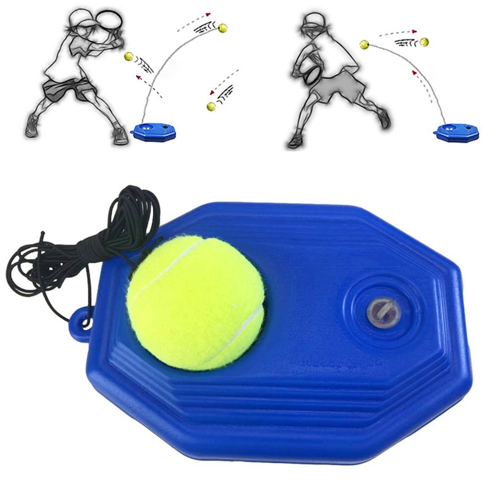 Heavy Duty Single Tennis Trainer Self-Study Tennis String Training Tool Exercise Tennis Ball Training Baseboard Sparring Device