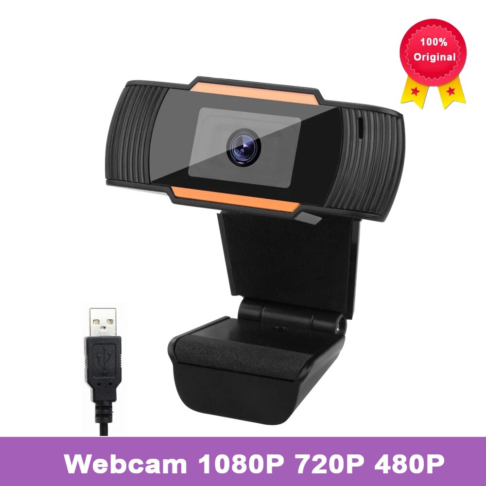 Webcam 1080P 720P 480P videocamera Web Full HD microfono incorporato spina USB girevole Web Cam per PC Computer Mac Laptop Desktop