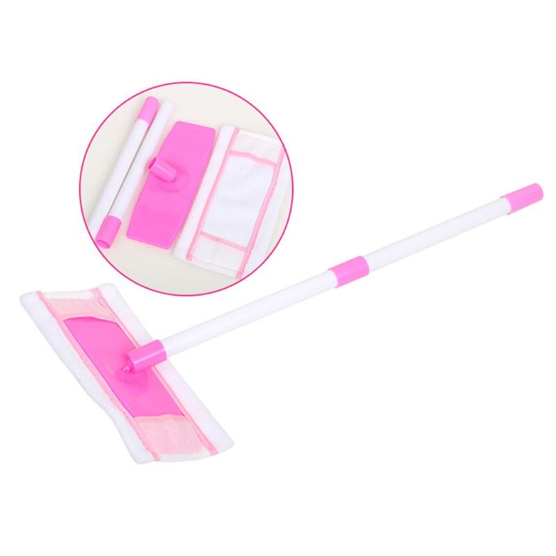 neue -Einkaufen. Reinigung Spielen einstellen freundlicher Rolle Spielen 6 Stück Besen Mopp Eimer Kehrschaufel