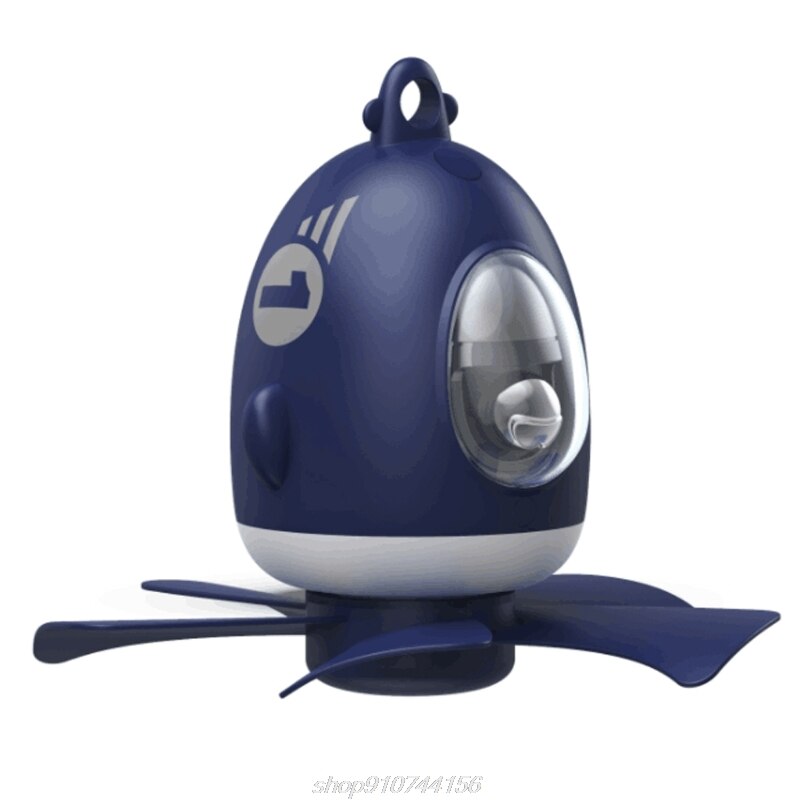 Airplane Ceiling Fan APP Remote Control Household Rechargeable Ceiling Fan Light Indoor Camping A16 21: Blue