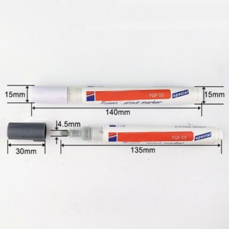Tile Grout Coating Marker Wall Floor Ceramic Tiles Gaps Repair Pen FAS