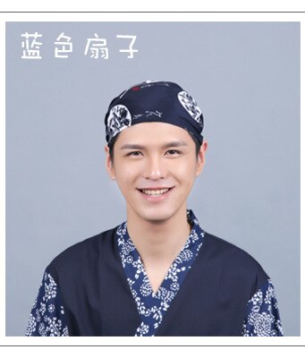 Japanese Ramen Noodle Restaurant Bar Sushi Chef Unisex Waiter Hat Turban Cap Men Women Kitchen Cooking Workwear Caps: 2
