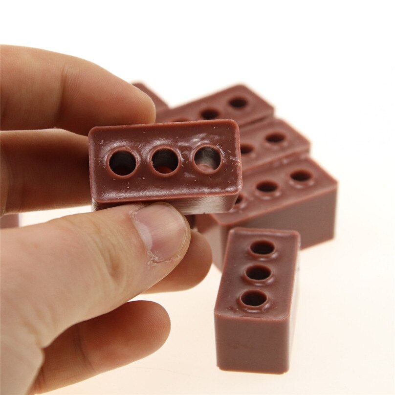 2pcs Mini Cement Bricks And Mortar Let You Build Your Own Tiny Wall Mini Bricks &4A30