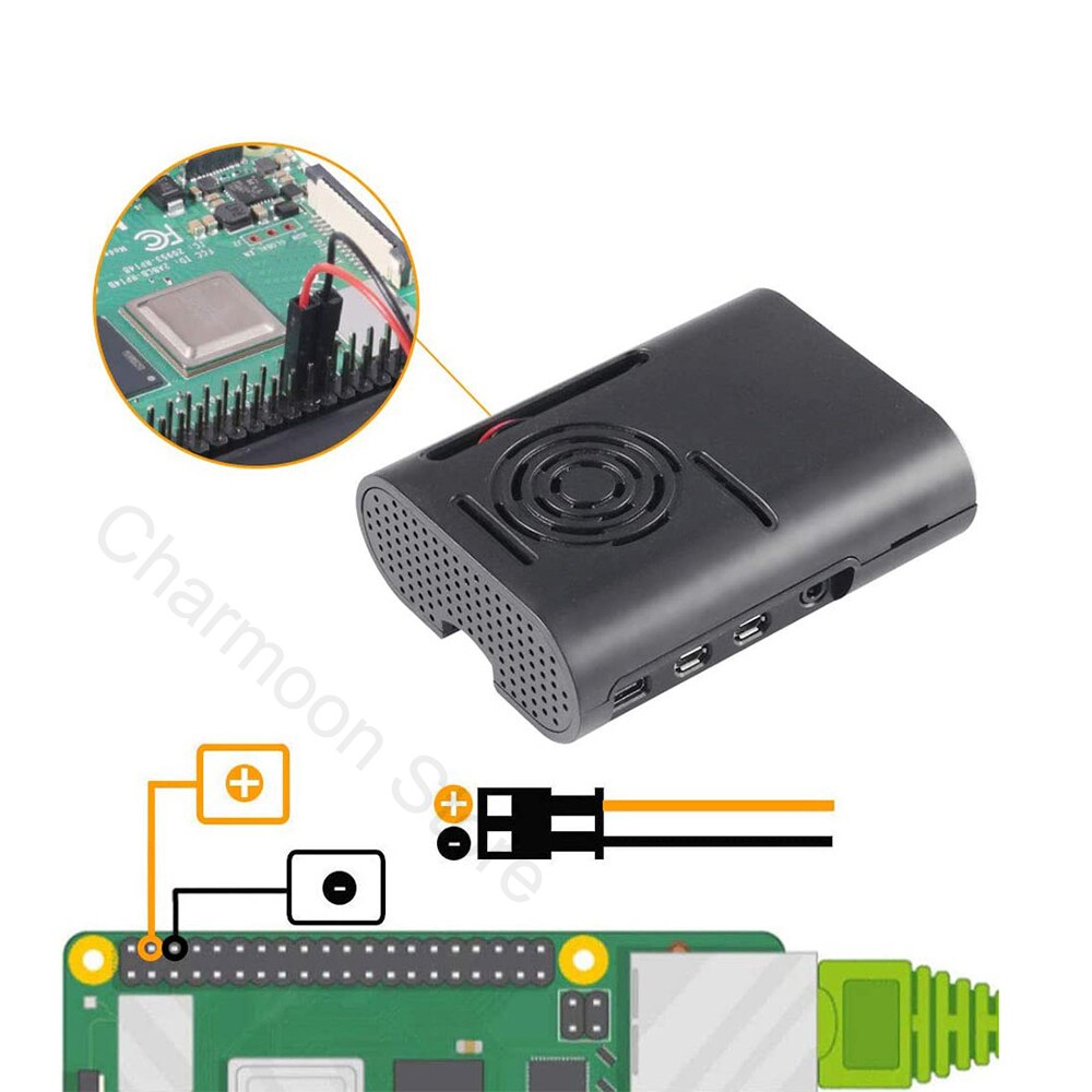 Voor Raspberry Pi 4B Case Raspberry Pi 4 Case Met Koelventilator En Koellichaam Raspberry Pi 4 Heatsinks Voor raspberry Pi 4 Model B