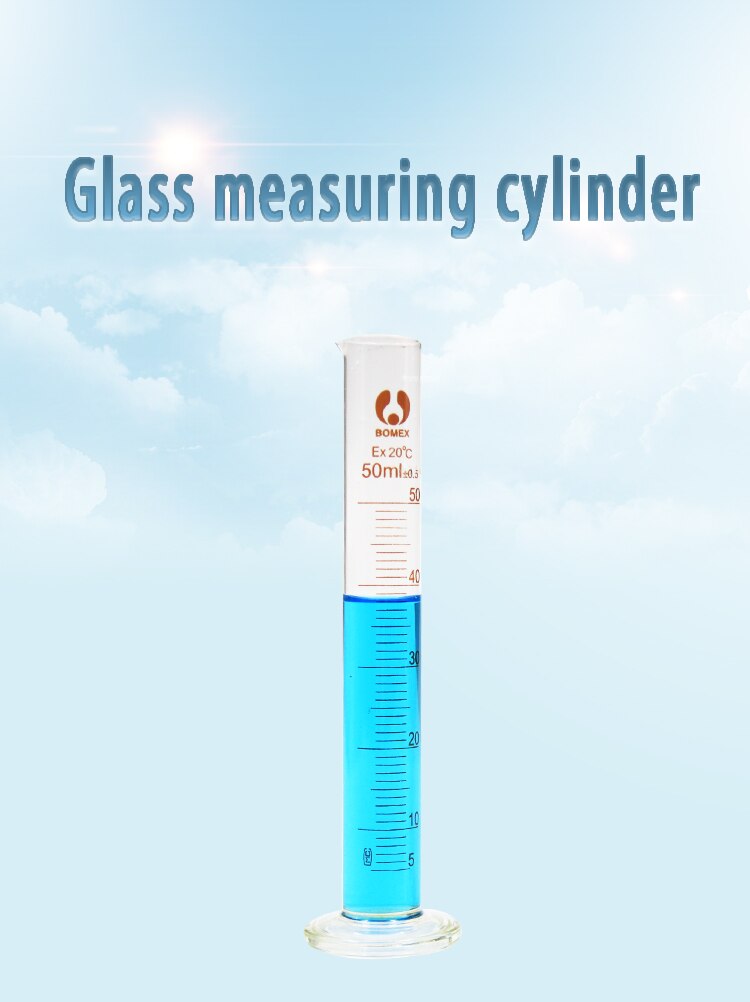 FunChem Messzylinder 50 Ml Aus Borosilikatglas –  Produktbild-Vorschau 3