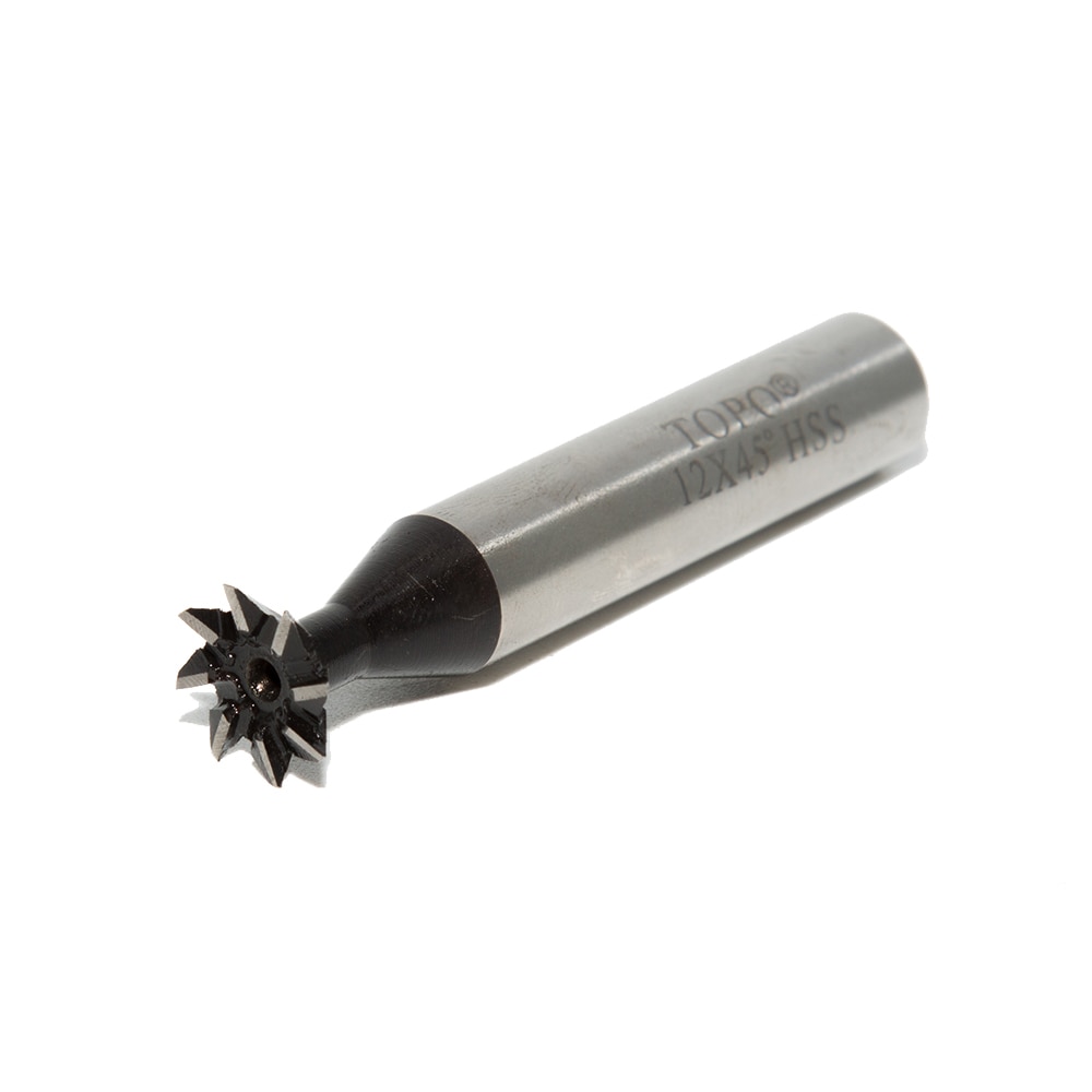 Brand 1Pcs 6/8/10mm 45 Degree HSS Straight shank Dovetail Milling Cutter End Mill Smooth Cutting High Speed Steel